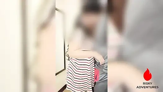 Филиппинская горячая жена трахает семейного водителя за пределами комнаты мужа - измена WIfe