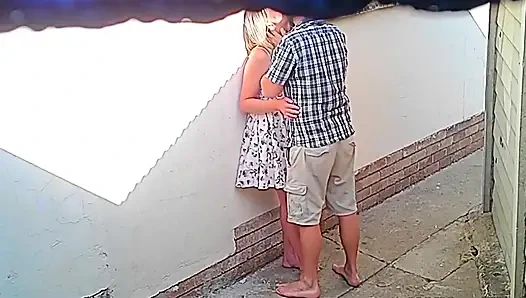 Camera Caught Couple Fucking Outside Public Restaurant