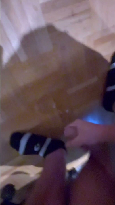Cock twitching in underwear + Moaning while cumming on the floor after gooning session | Clip 1