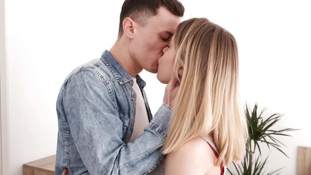 Hairy Teen Blonde Grabs Fat Schlong for Sexual Fun