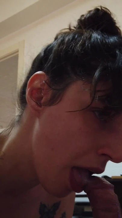 POV Blowjob Delicious Tongue Game in His Cocoon