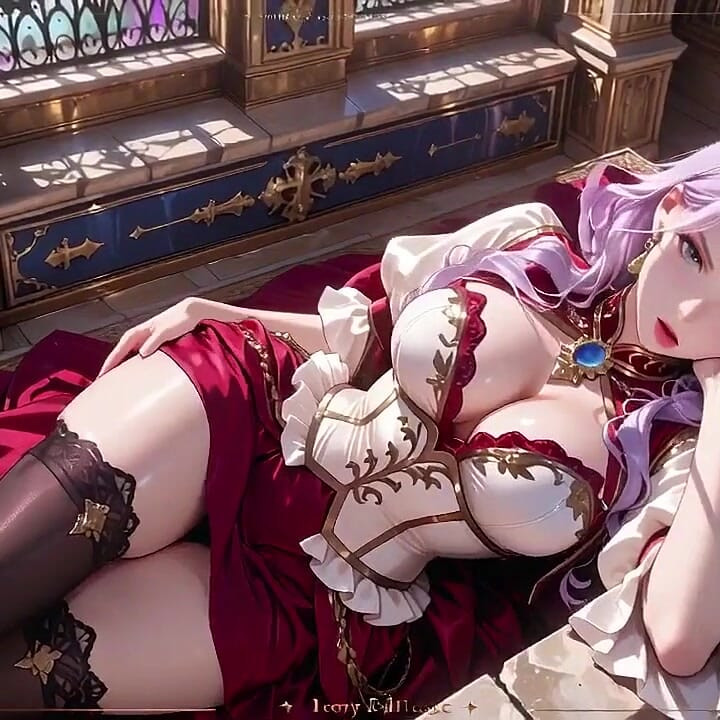 Purple Queen in Royal Gown