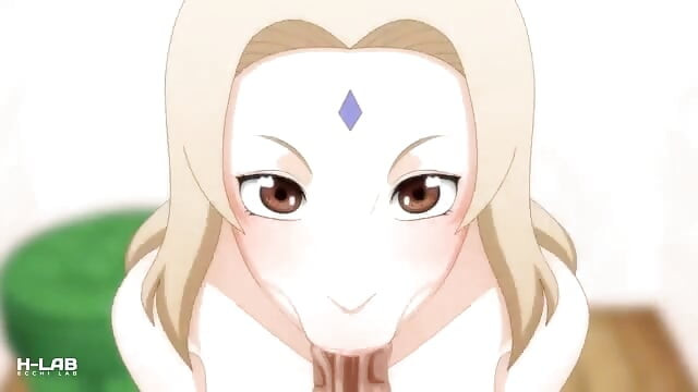 Tsunade suce cette bite comme une vraie femme mature
