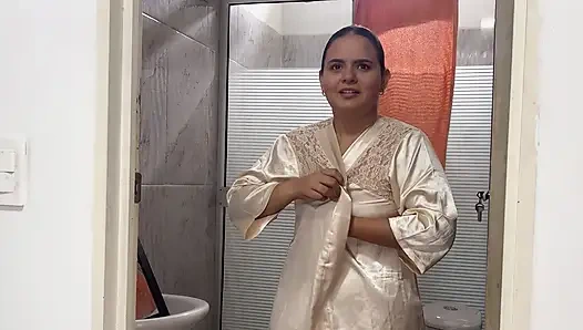 My stepsister caught me watching her in the shower and she makes me her so as not to snitch on my father