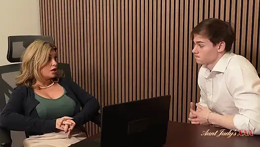 AuntJudysXXX - 42yo Busty Boss MILF Andie Anderson Fucks an Employee at the Office