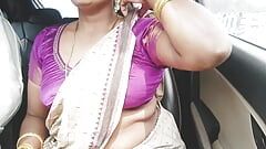 Telugu tia enteada no carro sexo parte - 1, telugu dirty talks