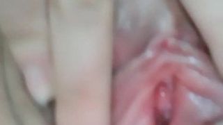 Vietnamese girl fingering her pussy for me