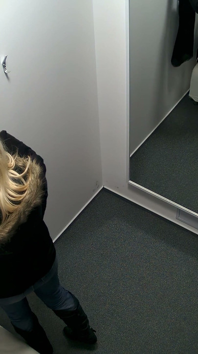 Czech Cabins 2: Fat-ass Blonde Slut Bares It All - She Knows the Camera Loves Her!