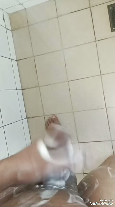 Dick shower,penis handjob
