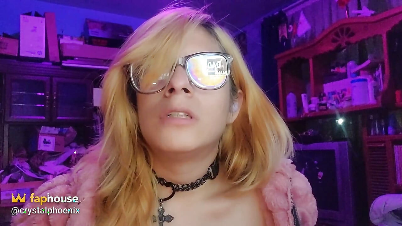 Sissy Wears a Sex Necklace at the Asmr Church