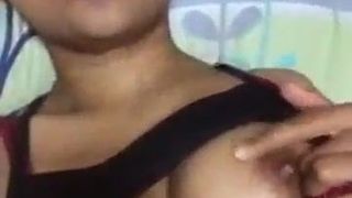 Desi girl record se masturba vídeo para namorado