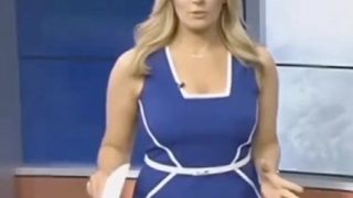 Kelly в сексуальном синем платье с vn