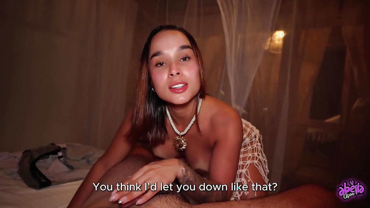 I fuck a mermaid and fill her with cum in front of the sea! POV - Abella Olsen