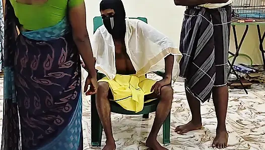 Nattamai и его помощник трахают невинную домохозяйку