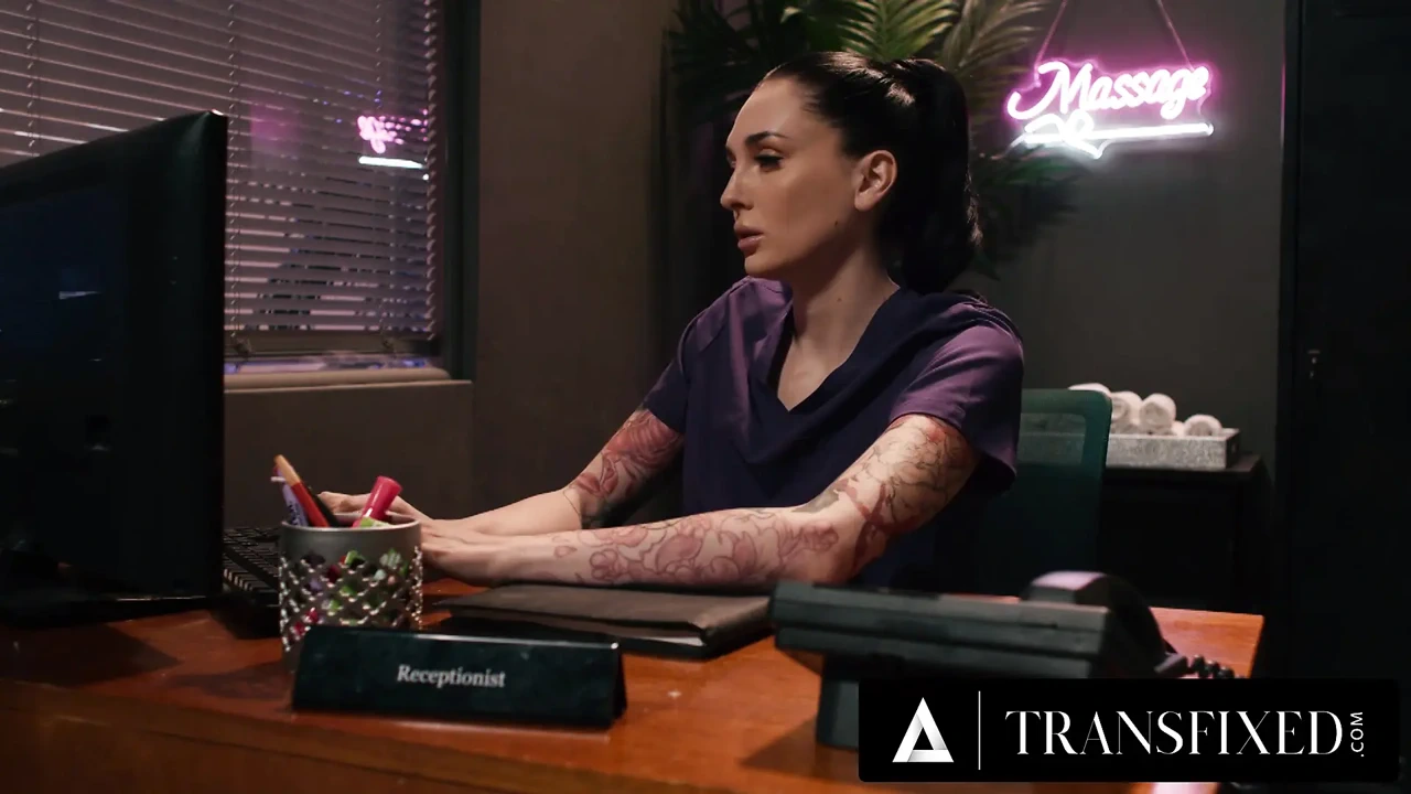 TRANSFIXED – Busty Aubrey Kate Loves Bolster Massage From Charlotte Sins Leading To Trans Anal Fuck