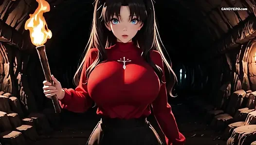 Rin Tohsaka ai üretilen kız: kalede zevk seksi