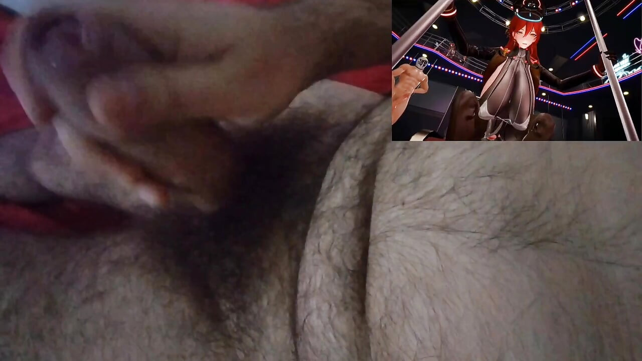 Edging and cumming to hentai