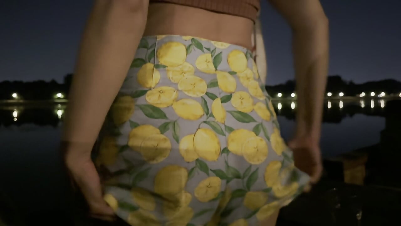 Sexy braless wife reaches an orgasm in public when I rub her clit in a night bar
