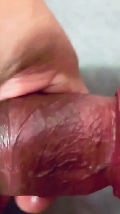 Asian Big Black Cock Solo Handjob