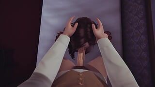 Witcher sexo com Yennefer l 3D pornô jogo