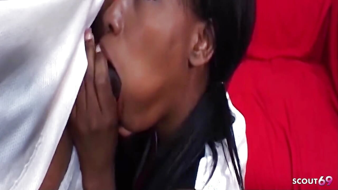 Ebony Teen Cheerleader Lady Armani Fucked by a BBC in Her Extremely Tight Pussy