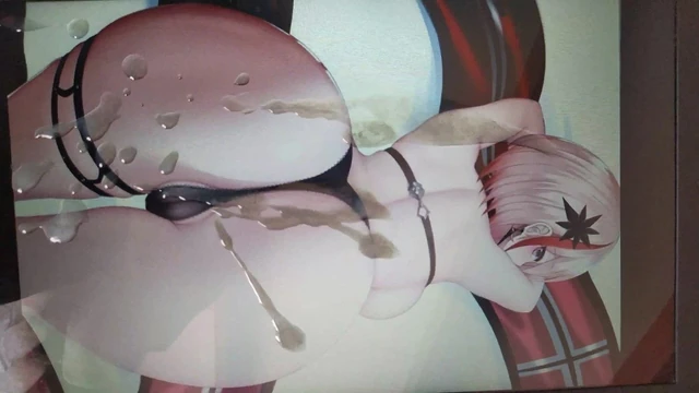 Ass anime cum