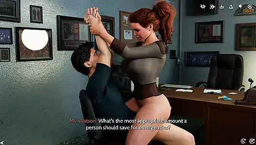 Fresh Women 2 - учитель вызывает в свой офис для пропуска финала, затем превращает его в частный секс-тест