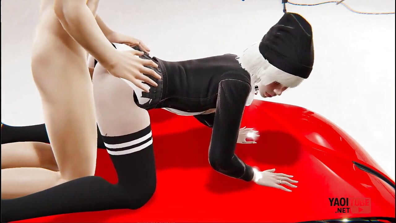 Yaoi Emo Femboy Getting Fucked on the Bonnet of a Car