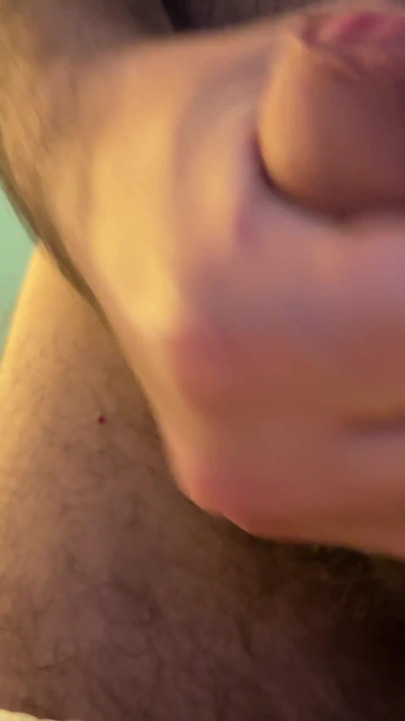 Hairy Bear Earl Smile Huge Cumshot Fountain Solo in the Bedroom | Clip 1