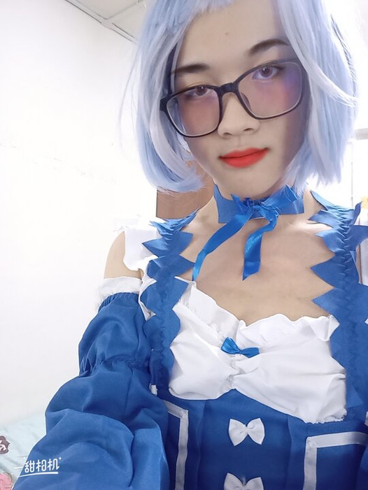 Lewd Crossdressing sissy maid RE:0 Rem drink her sperm and fuck with the dildo