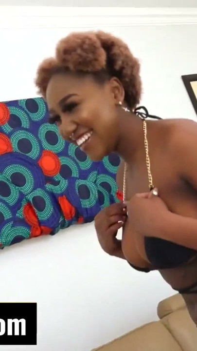Her perfect tits were like stress balls... this EBONY TEEN helped me relax in the most ROUGH ways | Clip 2
