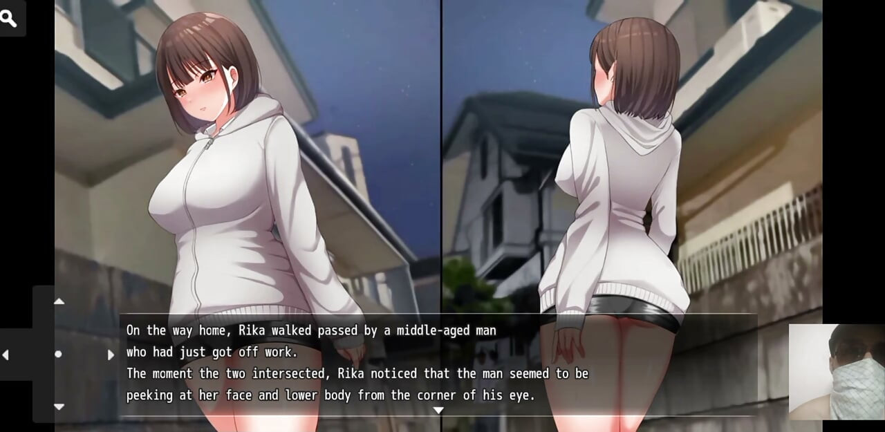 Nightwalk!Hentai game gameplay! Exhibitonist virgin girl masturate in public and got caught and fucked.