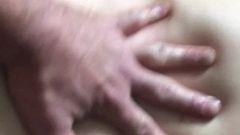Cuck fucking the wife with a penis extender on