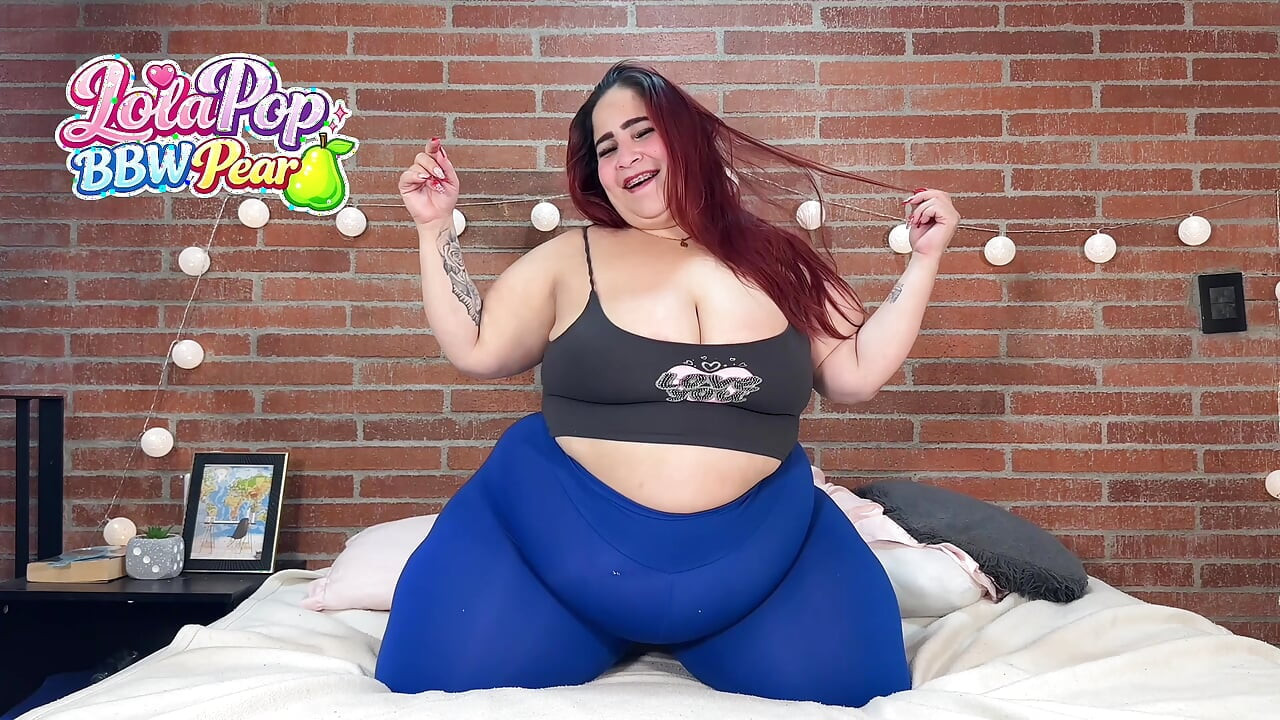 Fat BBW Grabs Her Big Chest & Body – Thick Tease on Knees in Clothes