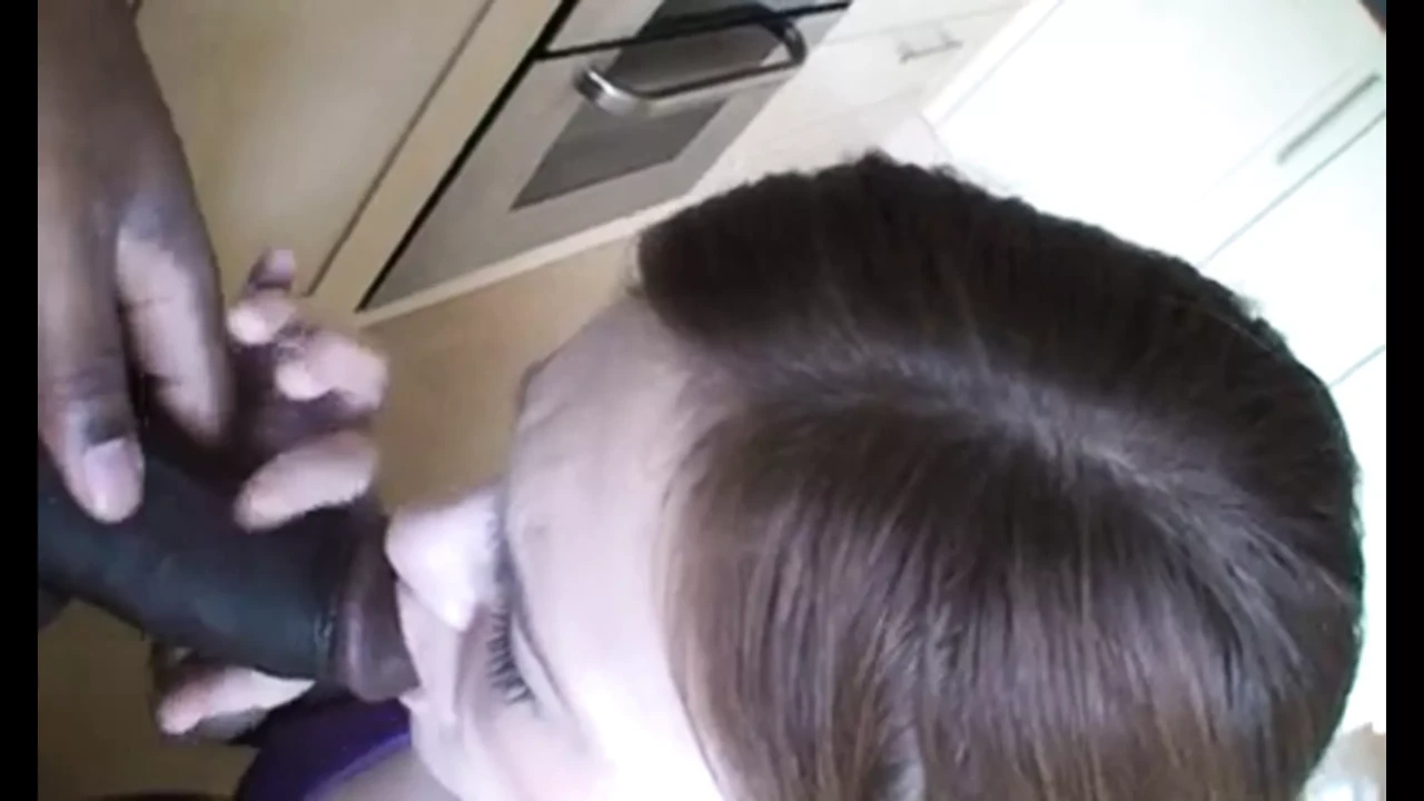 Cute Redhead Slut Swallow but dislike BBC Cum