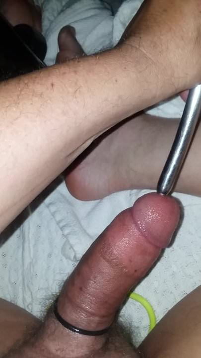 Urethral sounding after pumping