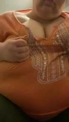 Mature SSBBW showing big tits.