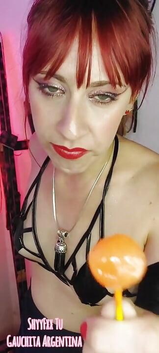Shyyfxx Your Bossy Boss Jerks Out with a Lollipop and Forces You to Lick Her Pussy Humiliation