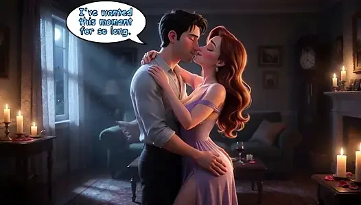 Yasak bir yeni yıl tutkusu ay ışığı arka bahçede yakın arkadaşlar arasında ateş ediyor (yapay zeka oluşturuldu)