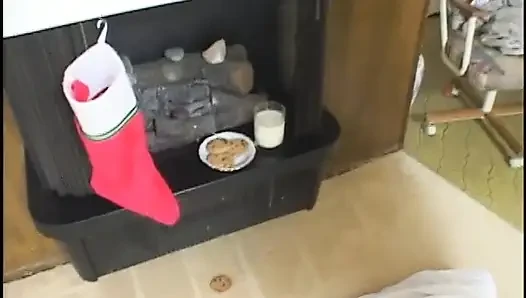 Noel Baba'nın güzel bir oral seks için gelmesini izle