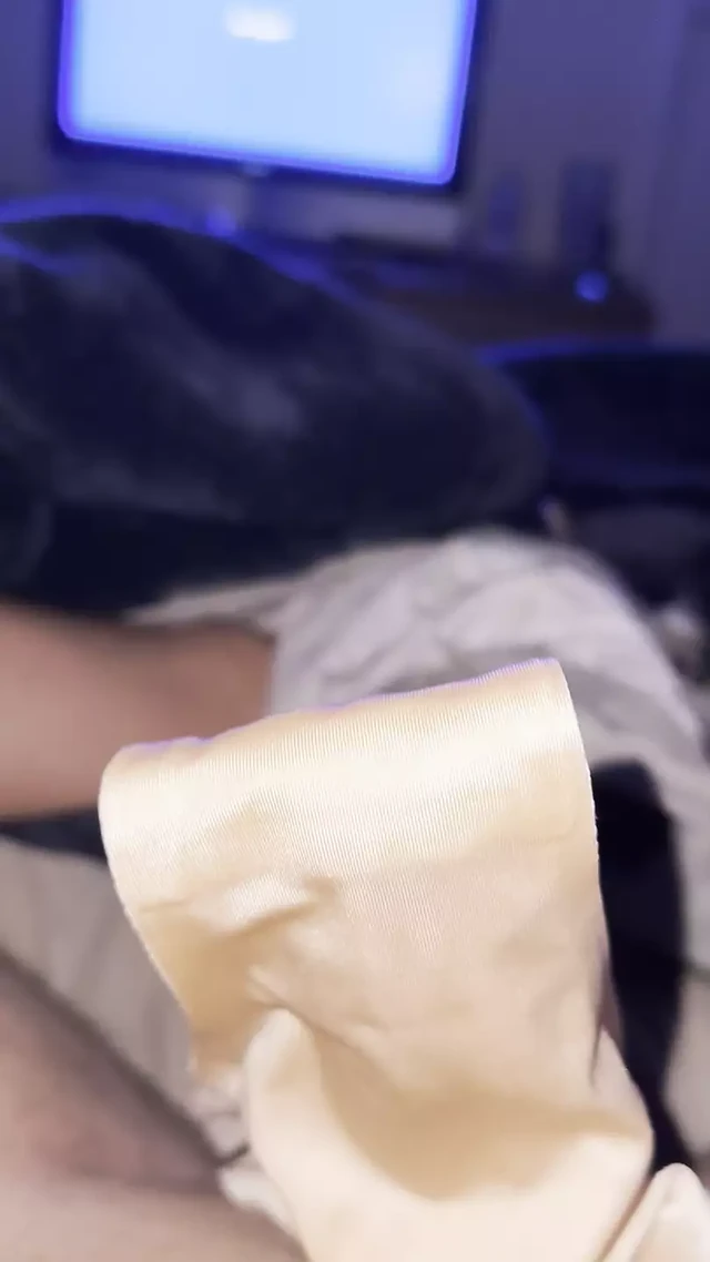 Cum in extremly soiled pussy juice panties from teacher