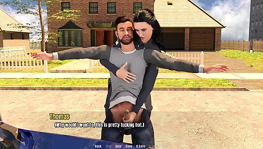 Büyükannenin evi: büyük yarak, yolda boşalma ep.28