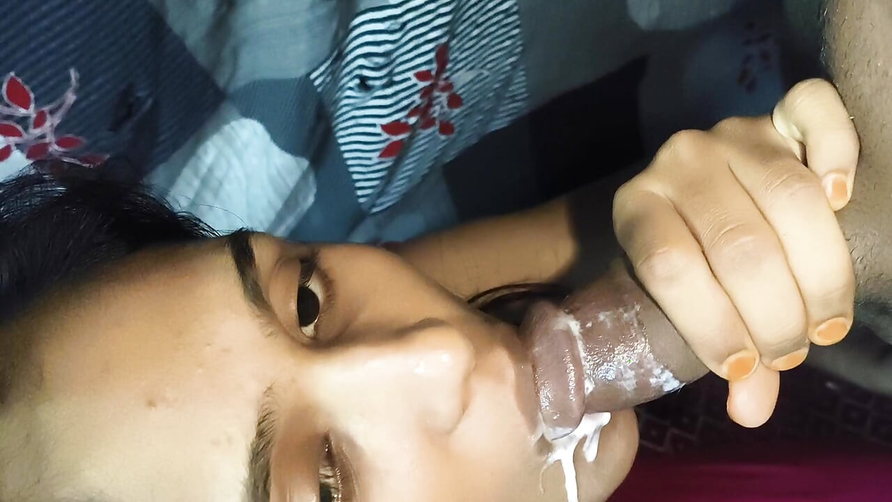 Indian maid sucking home owner dick cum in mouth