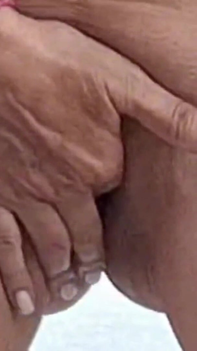 Naked sexy milf on rooftop terrace in Greece | Clip 2