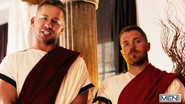 MEN - Caesar MrDeepVoice Claims His Throne On Dom King’s Cock In A Steamy Gladiator Encounter