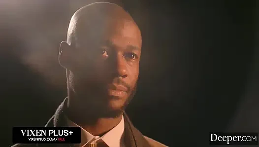 Derin. Ateşli şarkıcı Alexia Anders Anton'un büyük zenci karşı koyamıyor