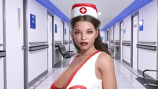 Развлечение медсестры Goodbody в клинике искусственной медицины