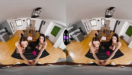 Two Horny Sluts Fuck Him Silly After He Spies On Them - TmwVRnet