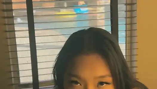 sexy asian girl giving handjob and blowjob huge cumshot
