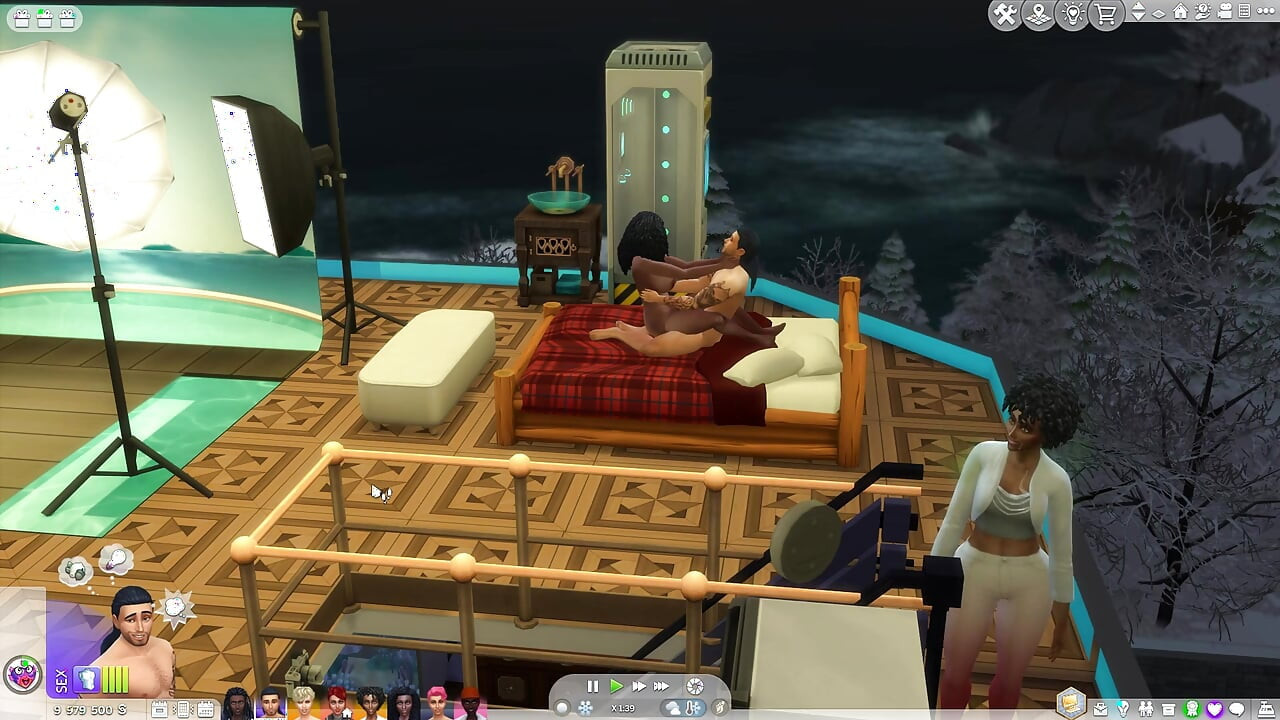 Sexy Sims in Hot in a mansion